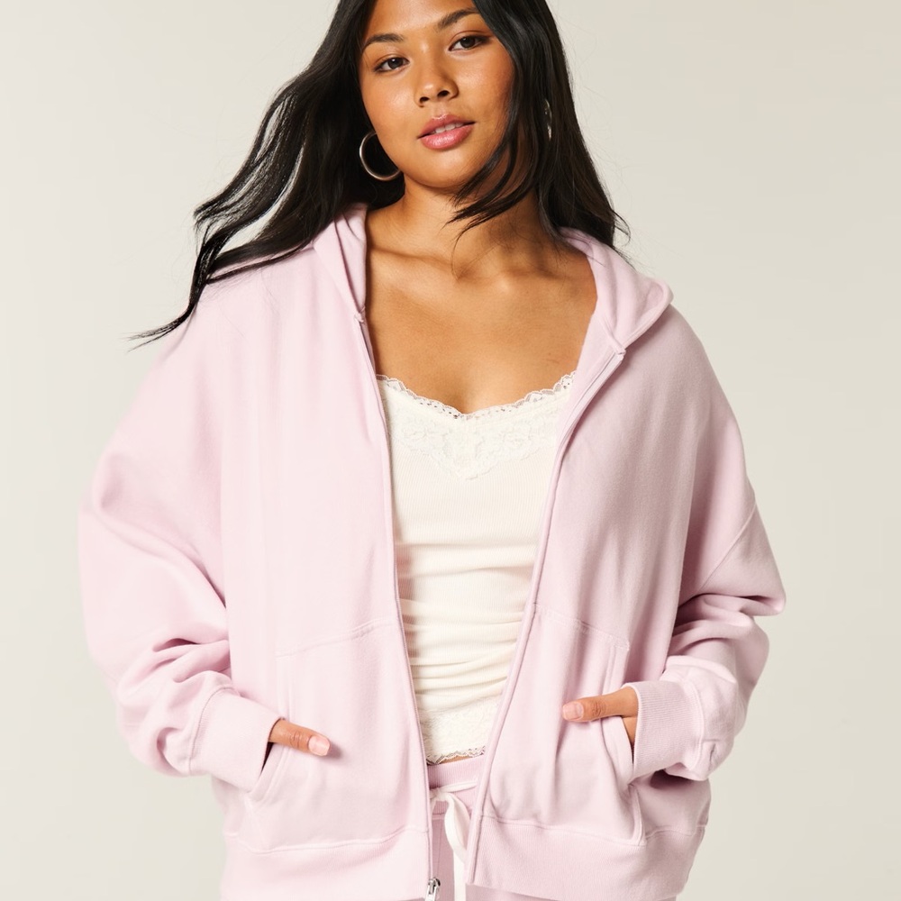 Hollister Light Pink Hoodie for Women